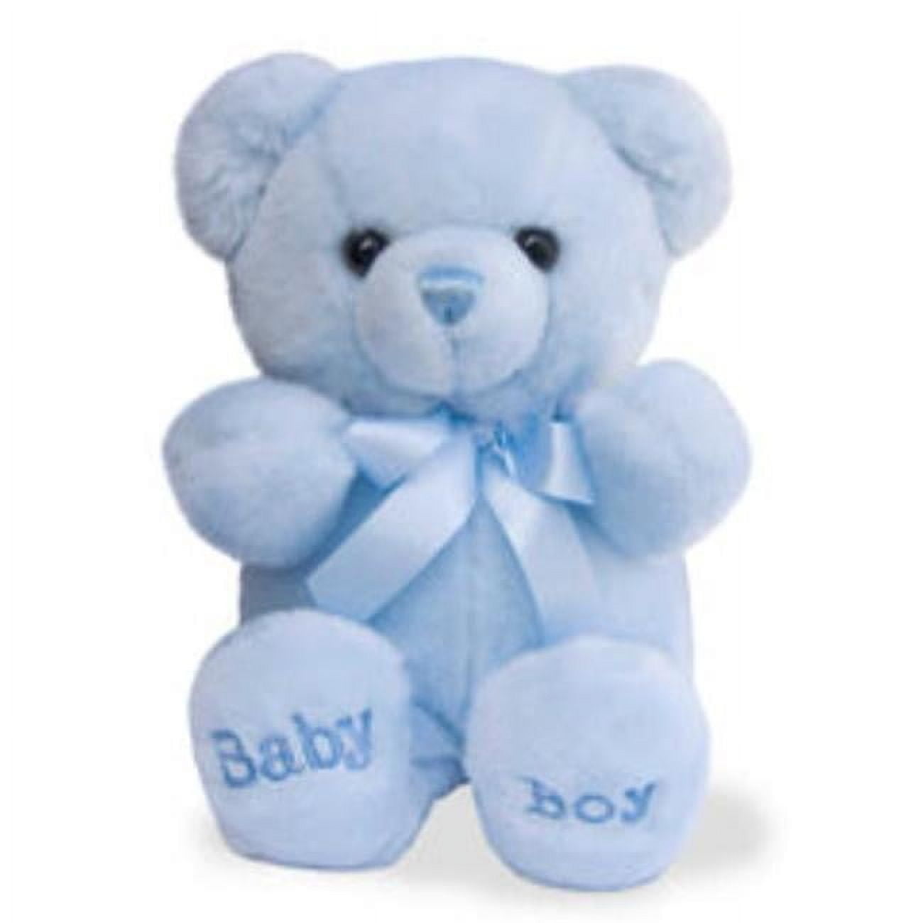 Aurora 18 in. ebba Snuggly Comfy Bear Baby Comforting Companion Imaginative Play Stuffed Animal Toy, Blue