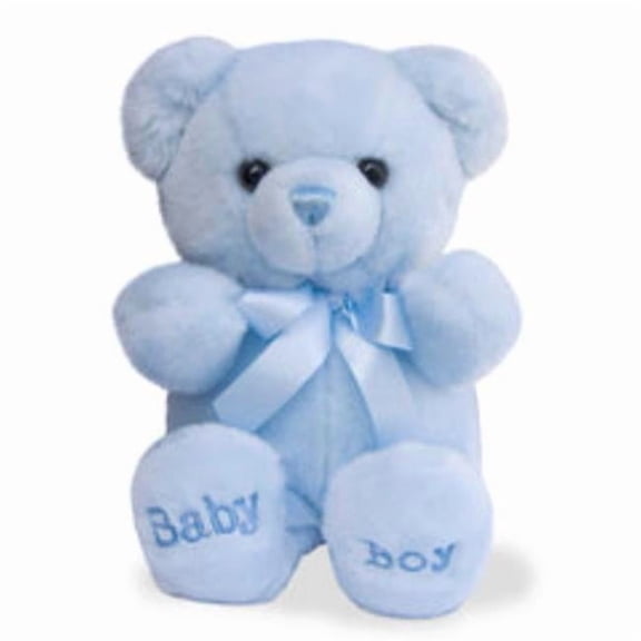 Aurora 18 in. ebba Snuggly Comfy Bear Baby Comforting Companion Imaginative Play Stuffed Animal Toy, Blue