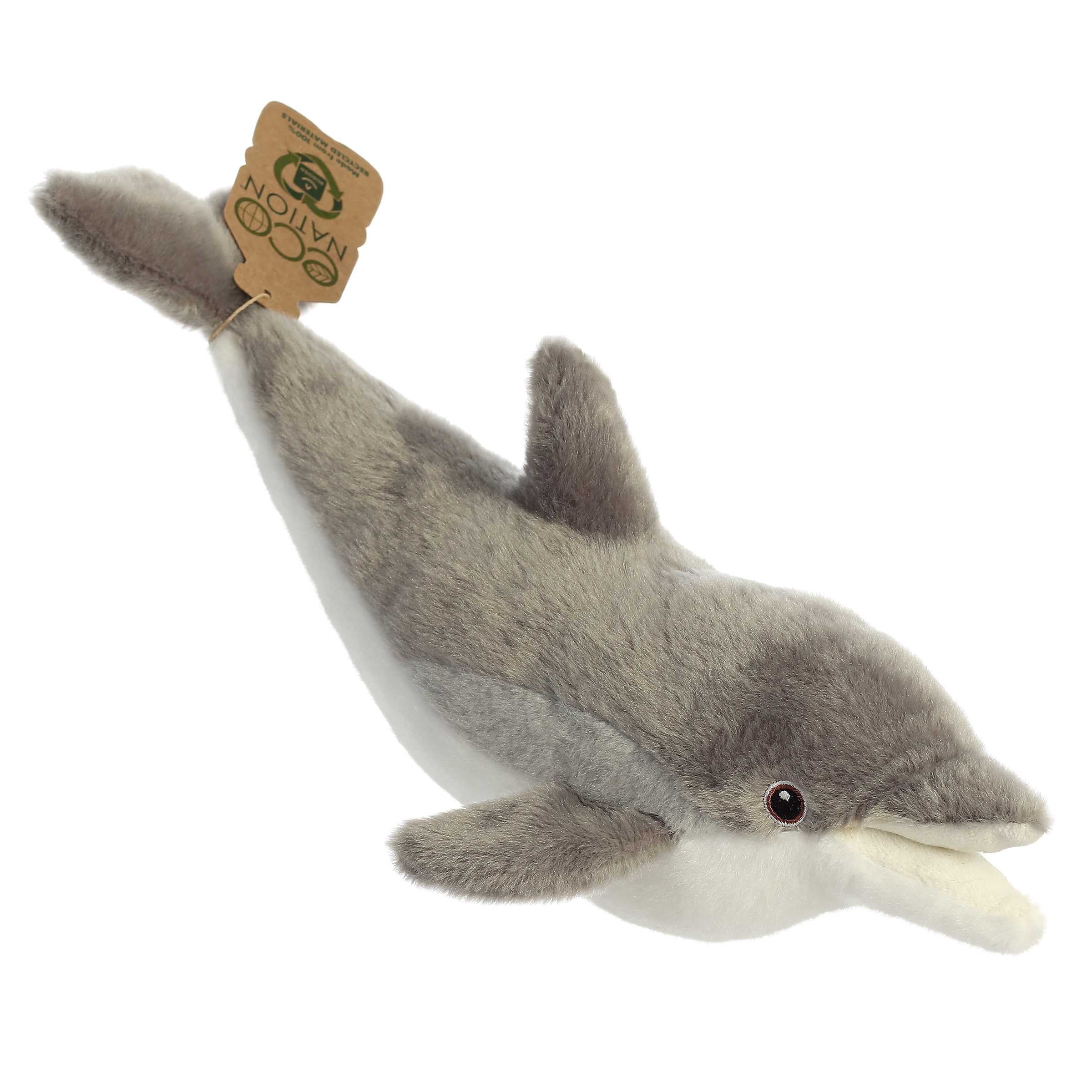 Aurora - Large Gray Eco Nation - 15" Dolphin - Eco-Friendly Stuffed Animal