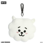 Aurora 44216 4 in. Lovable BT21 RJ Collectible Fun Delightful Cuteness Stuffed Animal Keychain, White