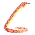 thumbnail image 1 of Aurora  51 in. Playful Snake Colorful Lemonade Snake Lifelike Versatile Fun Stuffed Animal Plush Toy, Pink, 1 of 5
