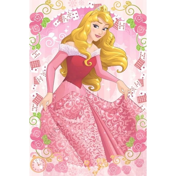 Aurora 5D Diamond Craft Painting Kits Beauty Diamond Art for Adults, Princess Diamond Arts Crafts for Wall Decor Relaxation 12x16 Inch