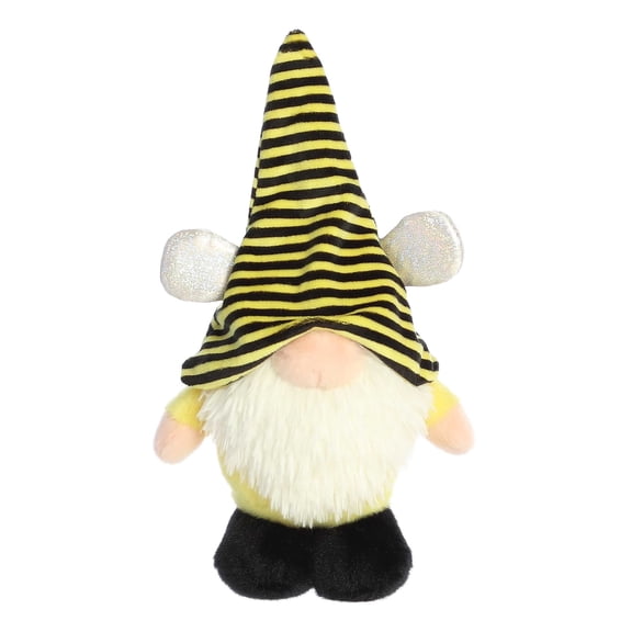 Aurora  7.5 in. Vibrant Spring The Gnomlinis Bee Gnome Decorative Charm Endless Fun Stuffed Animal Plush Toy, Yellow