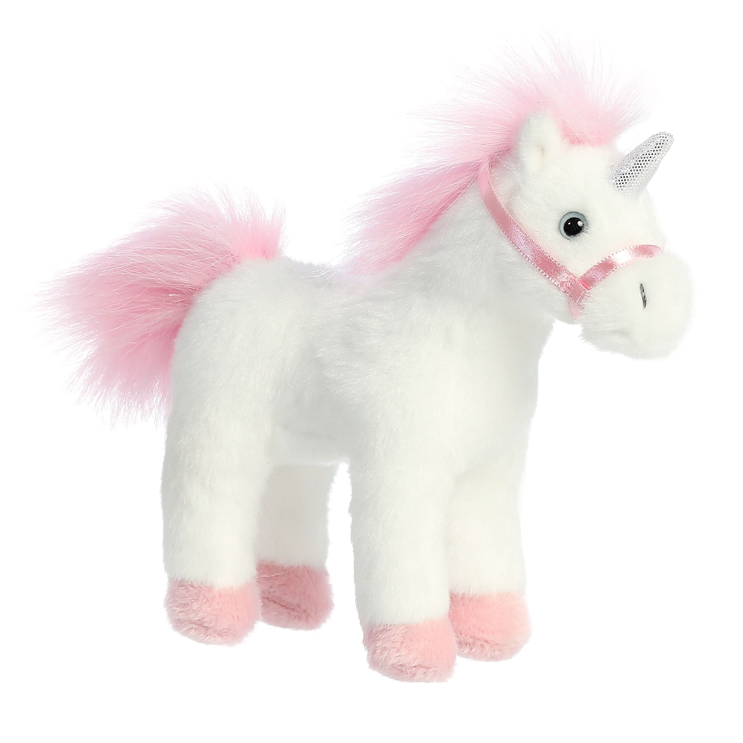 Aurora - Small White Breyer - Whinny Bits - 7" Unicorn - Exquisite Stuffed Animal