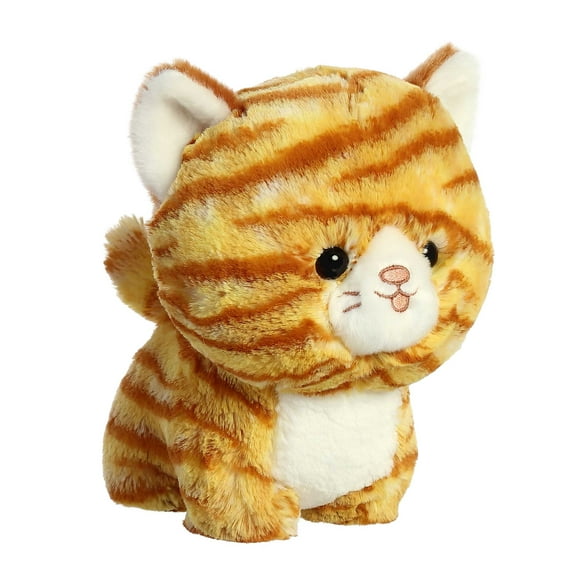 Aurora - Small Orange Teddy Pets - 6.5" Orange Tabby Cat - Playful Stuffed Animal