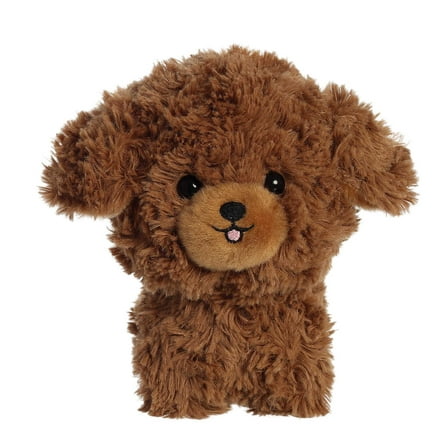 Aurora  7 in. Playful Teddy Pets Poodle Unique Design Endless Play Stuffed Animal Plush Toy, Brown