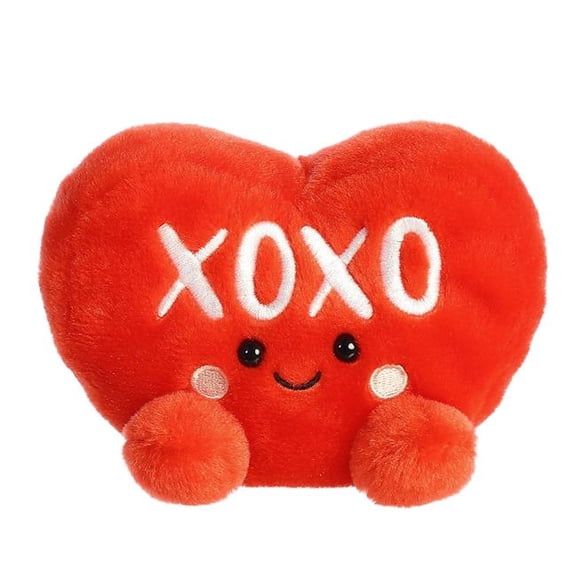 Aurora 77148 5 in. Adorable Pocket-Sized Fun On-the-Go Play Candy Heart XOXO Stuffed Animal Plush Toy, Red