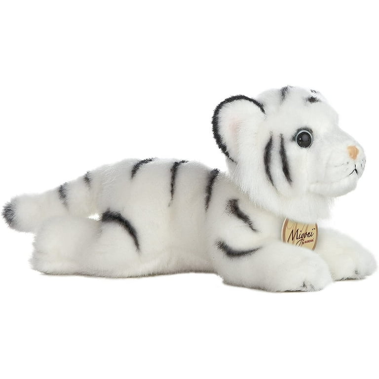 Aurora Small White Miyoni 8 White Tiger Realistic Stuffed Animal Walmart