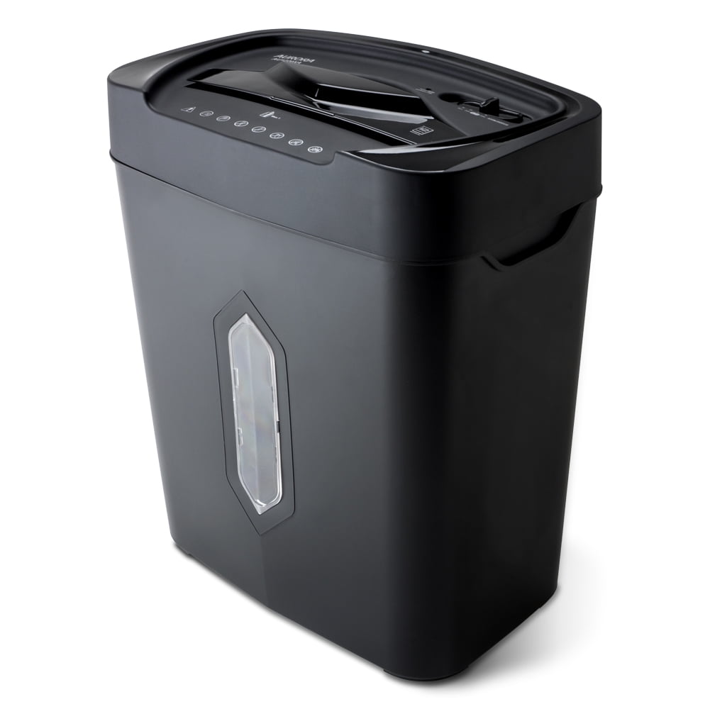 Aurora 12-Sheet Crosscut Paper and Credit Card Shredder with 5.2-Gallon Wastebasket