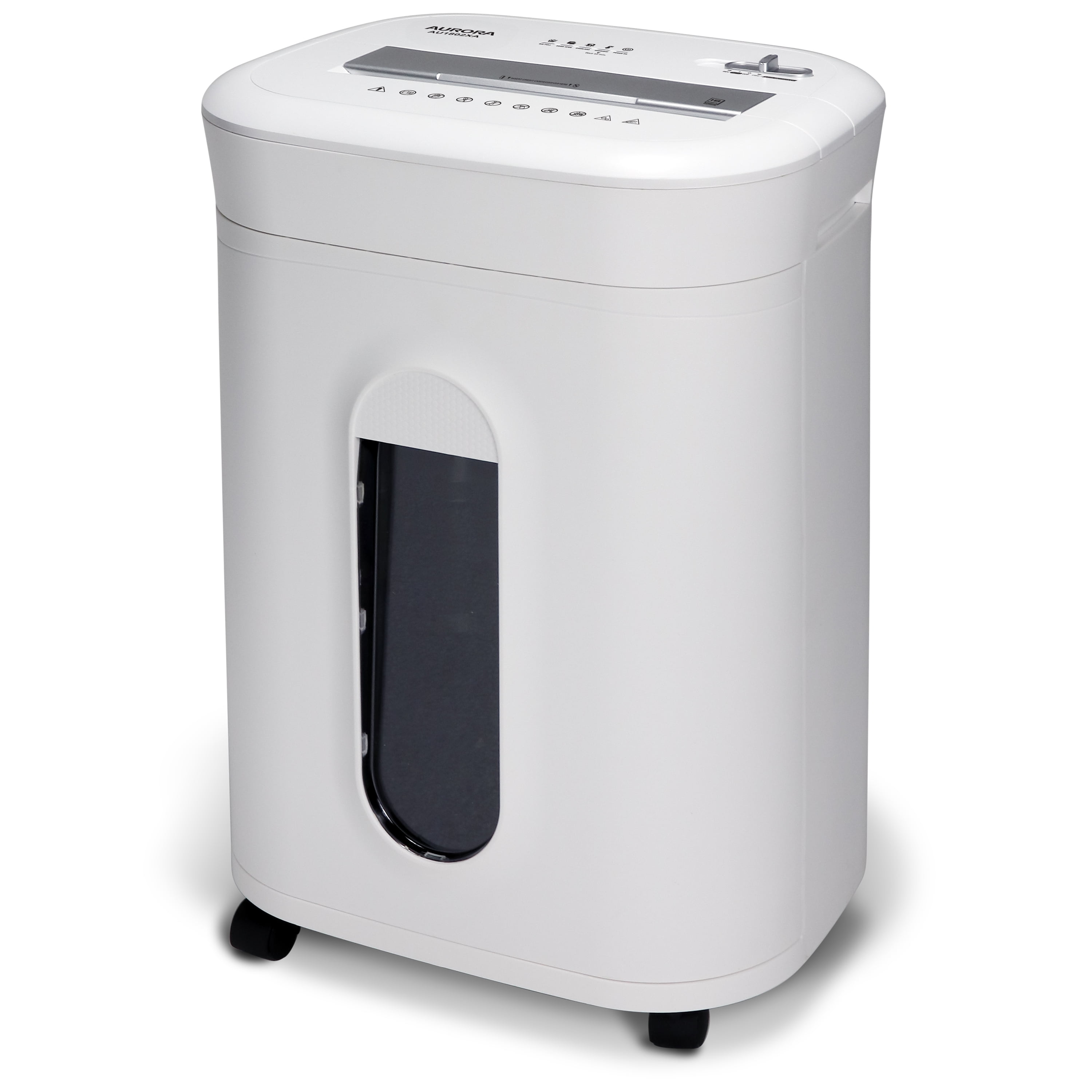Aurora AU1802XA Anti-Jam 18-Sheet Crosscut Paper and CD/Credit Card Shredder/ 6-Gallon Pullout Basket / 60 Minutes Run Time