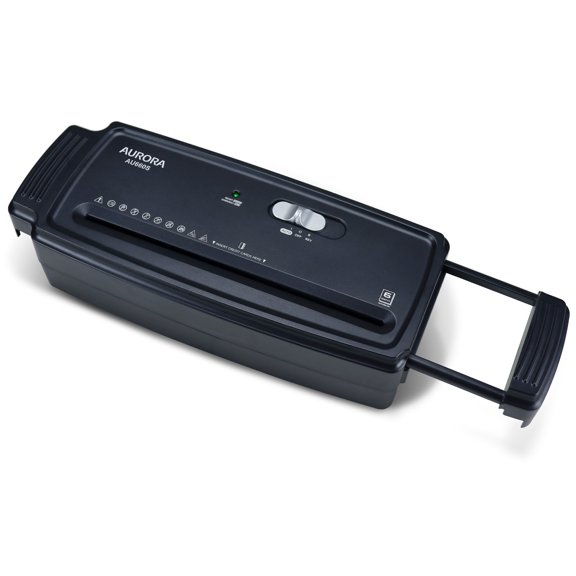 Aurora AU660S 6-Sheet Strip Cut Paper / Credit Card Shredder Without Wastebasket