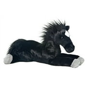 Aurora Adorable Flopsie Blackjack Stuffed Animal - Playful Ease - Timeless Companions - Black 12 Inches