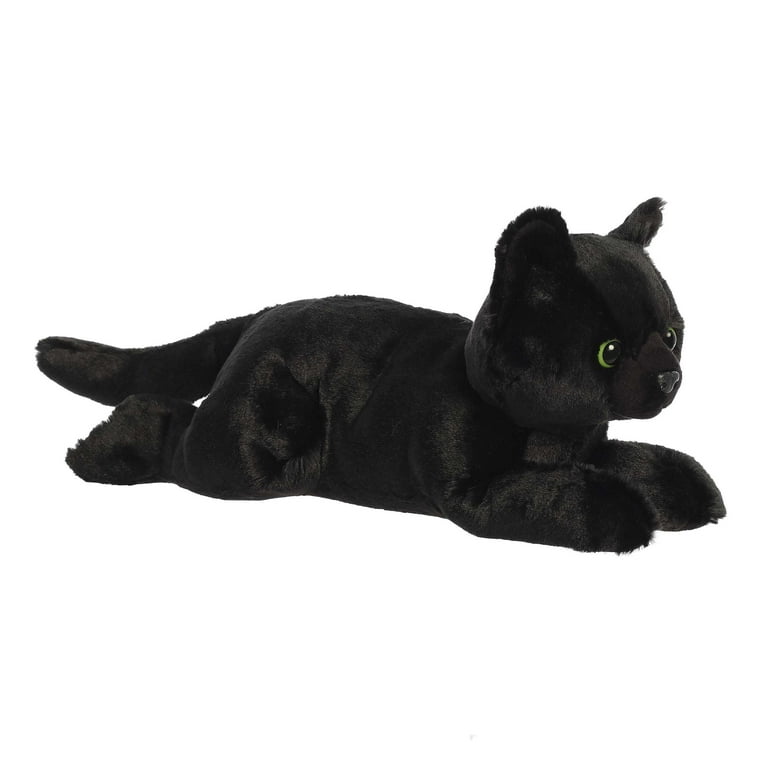 Aurora Adorable Flopsie Twilight Cat Stuffed Animal Playful Ease Timeless Companions Black 12 Inches