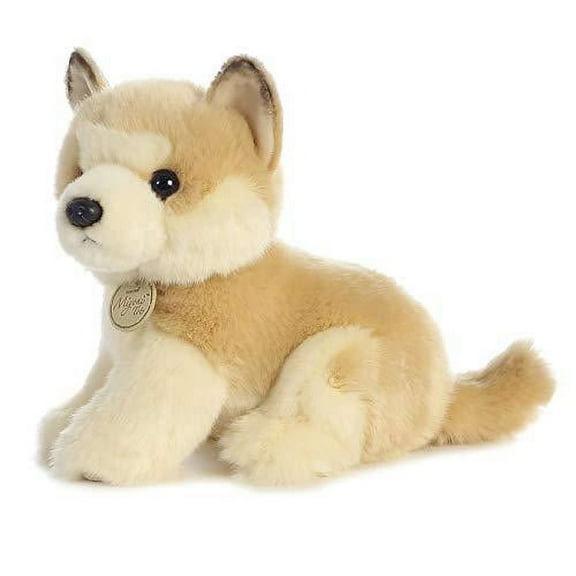 Aurora® Adorable Miyoni® Akita Puppy Stuffed Animal - Lifelike Detail - Cherished Companionship - Brown 9 Inches