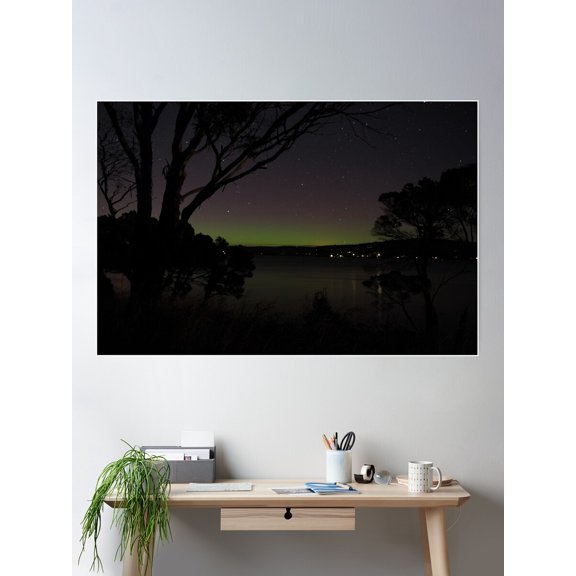 Aurora Australis 3209 Poster Wall Art, Modern Wall Decor For Living Room Bedroom, 12x18 UNFRAMED
