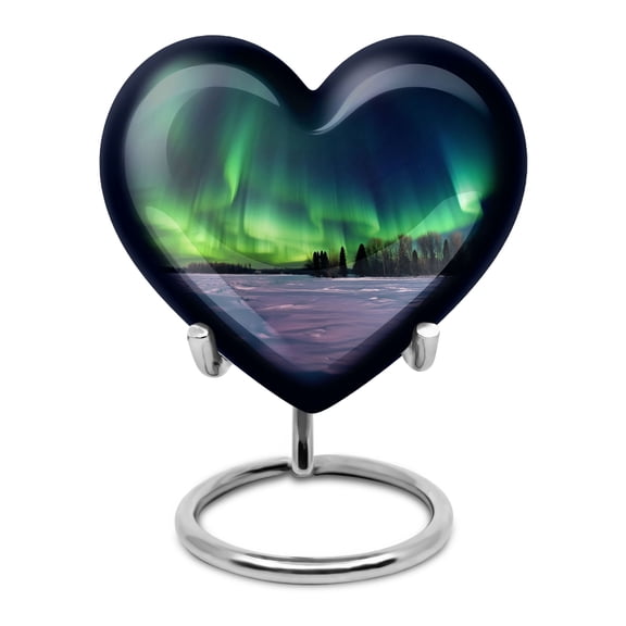 Aurora Borealis Aurora Borealis Northern Lights Urn For Mom - Cremation Urns For Human Ashes - Aurora Borealis Urn - Urns For Human Ashes For Mother - Urns For Ashes Adult Female (Size 3inch, 1pcs)