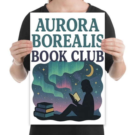 Aurora Borealis Night Sky Art - Stargazers Room Decor - 13x19 Poster Print