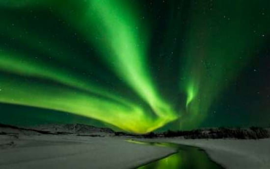 Aurora Borealis Canvas Art - Brin Ingibergsson-Bragi (12 x 18)
