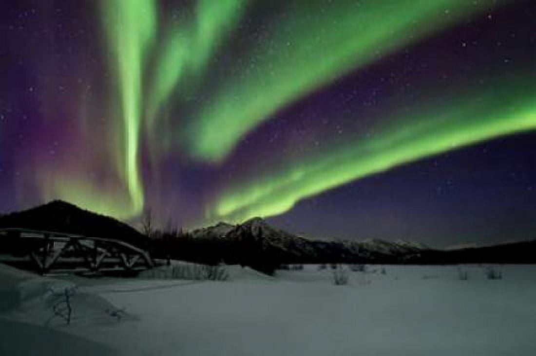 Aurora Borealis IV Canvas Art - Larry Malvin (12 x 18)