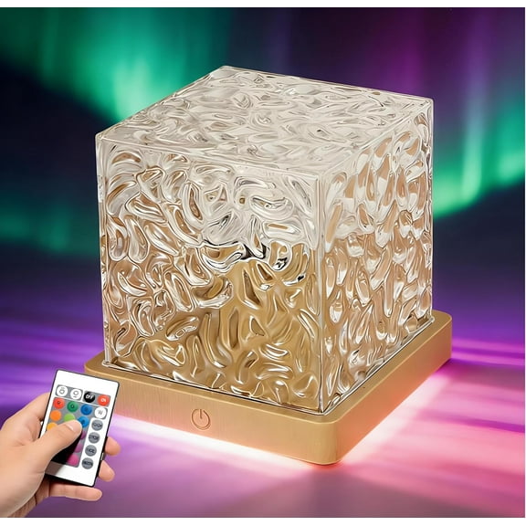 Aurora Borealis Night Light,Northern Dreamscape Ambient Lamp, 16 Colors Ambient Dynamic Rotating Water Ripple Night with Remote Magical Northern Lights for Your Room (1 PCS)Z