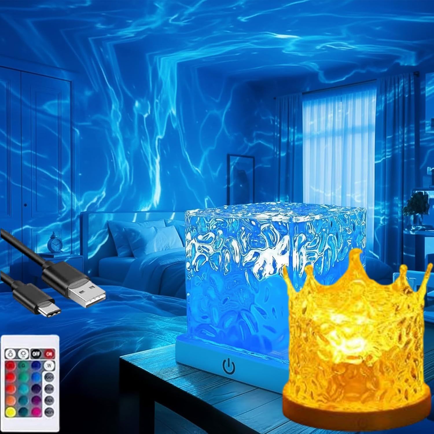 Ocean Wave Projector, Night Light Projector for Kids Bedroom, 10 Colors of Ocean Waves and 6 Sets of Films, Ocean Light Projector with Timer 360° Rotation for Kids Baby Girls, Christmas, Room Ocean Wave Projector, Night Light Projector for Kids Bedroom, 10 Colors of Ocean Waves and 6 Sets of Films, Ocean Light Projector with Timer 360° Rotation for Kids Baby Girls, Christmas, Room