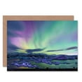 thumbnail image 1 of Aurora Borealis Northern Lights Greetings Card Plus Envelope Blank inside, 1 of 3