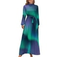 thumbnail image 1 of Aurora Borealis Northern Lights Long Dress prom dresses womens clothing Dresses gala, 1 of 4