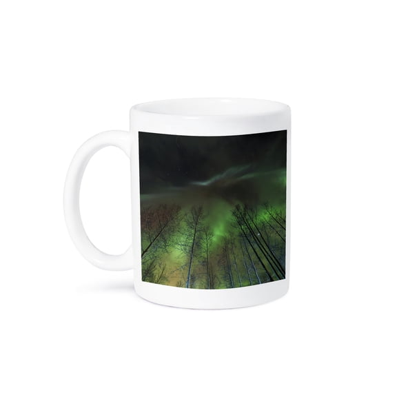 3drose, Aurora Borealis, Northern Lights, Outside Fairbanks, Alaska., 15oz Mug