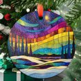 thumbnail image 1 of Aurora Borealis, Northern Lights Window Suncatcher, Stained Glass Style Wall or Window Hanging, Gift For Camping Lovers, Suncatcher, Stained Glass Ornament 2025, Holiday, 1 of 5