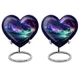 thumbnail image 1 of Aurora Borealis Urn For Ashes For Women, Ash Keepsakes For Human Ashes, Cremation Urns Small, Urn For Dad, Keepsake For Human Ashes - Companion Urns For Ashes Adult Female Mother (3inch, 4pcs), 1 of 5