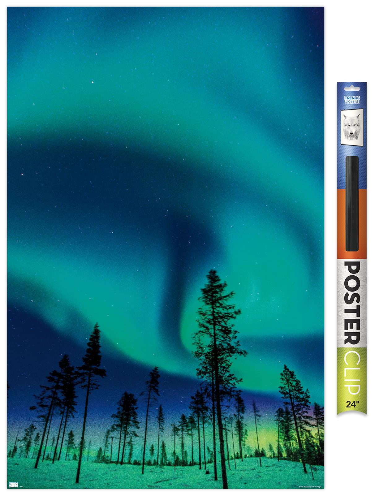 Aurora Borealis Wall Poster, 22.375" x 34"