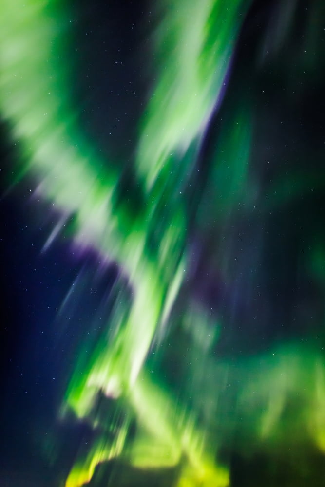 Aurora Borealis or Northern Lights Iceland Canvas Art - Panoramic Images (36 x 12)