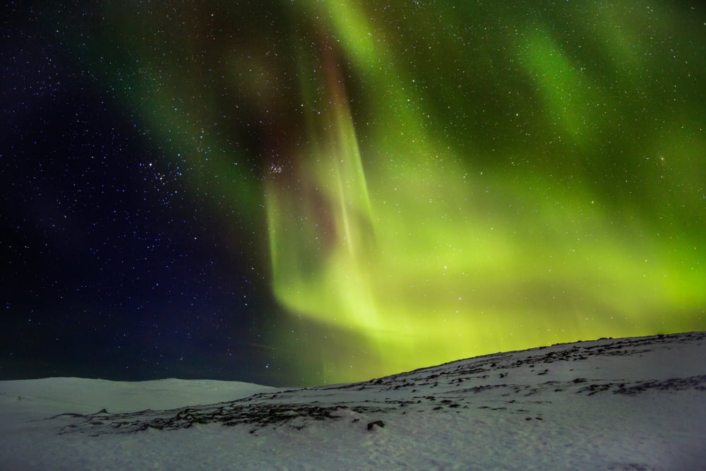 Aurora Borealis or Northern Lights Lapland Sweden Canvas Art - Panoramic Images (27 x 9)