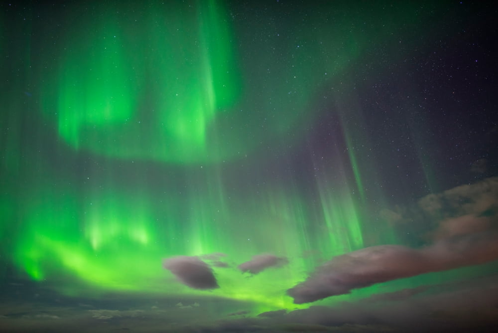 Aurora Borealis or Northern Lights Lapland Sweden Canvas Art - Panoramic Images (36 x 12)