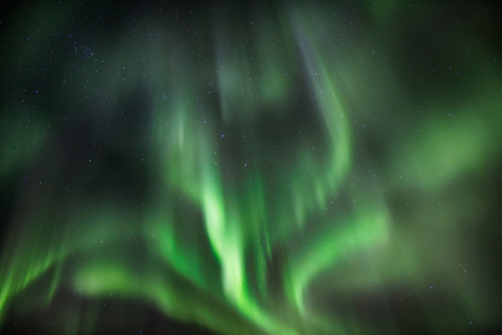 Aurora Borealis or Northern Lights Lapland Sweden Canvas Art - Panoramic Images (36 x 12)