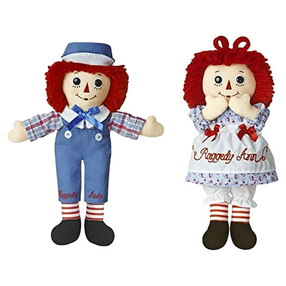 Aurora Bundle of 2 Dolls - 12'' Raggedy Ann & Raggedy Andy