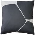 thumbnail image 1 of Aurora Charcoal Black Throw Pillow 19x19, Complete with Polyfill Pillow Insert, 1 of 4