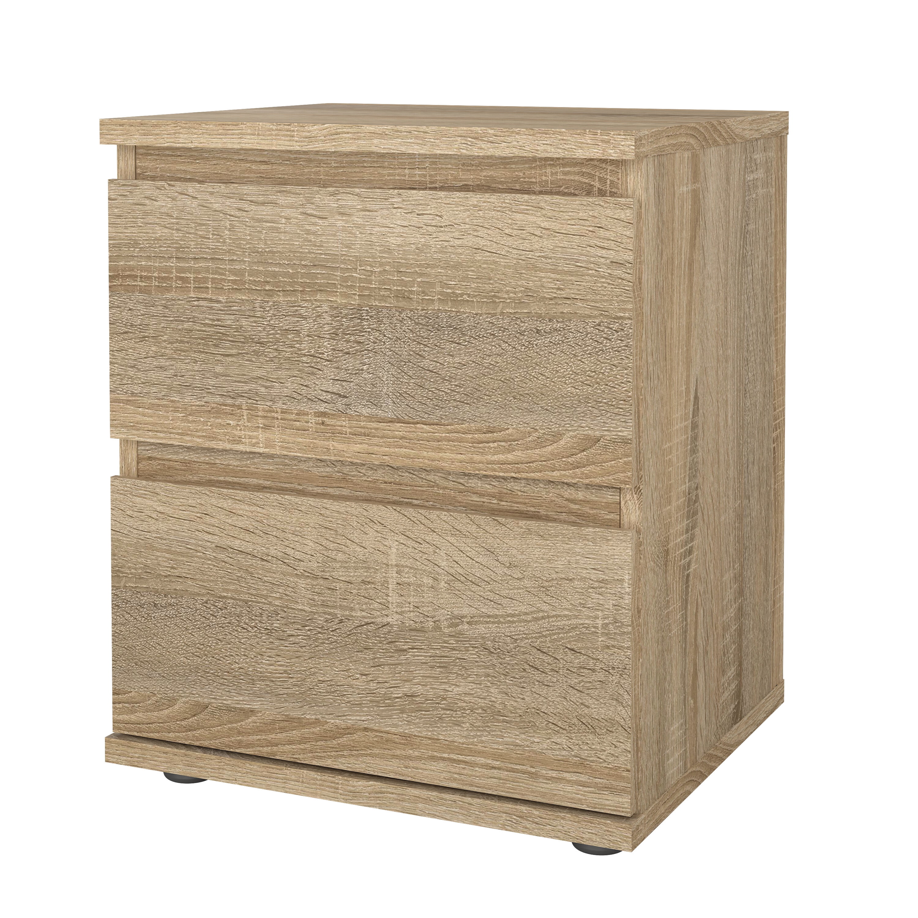 Tvilum Connect 2 Drawer Nightstand Oak Structure