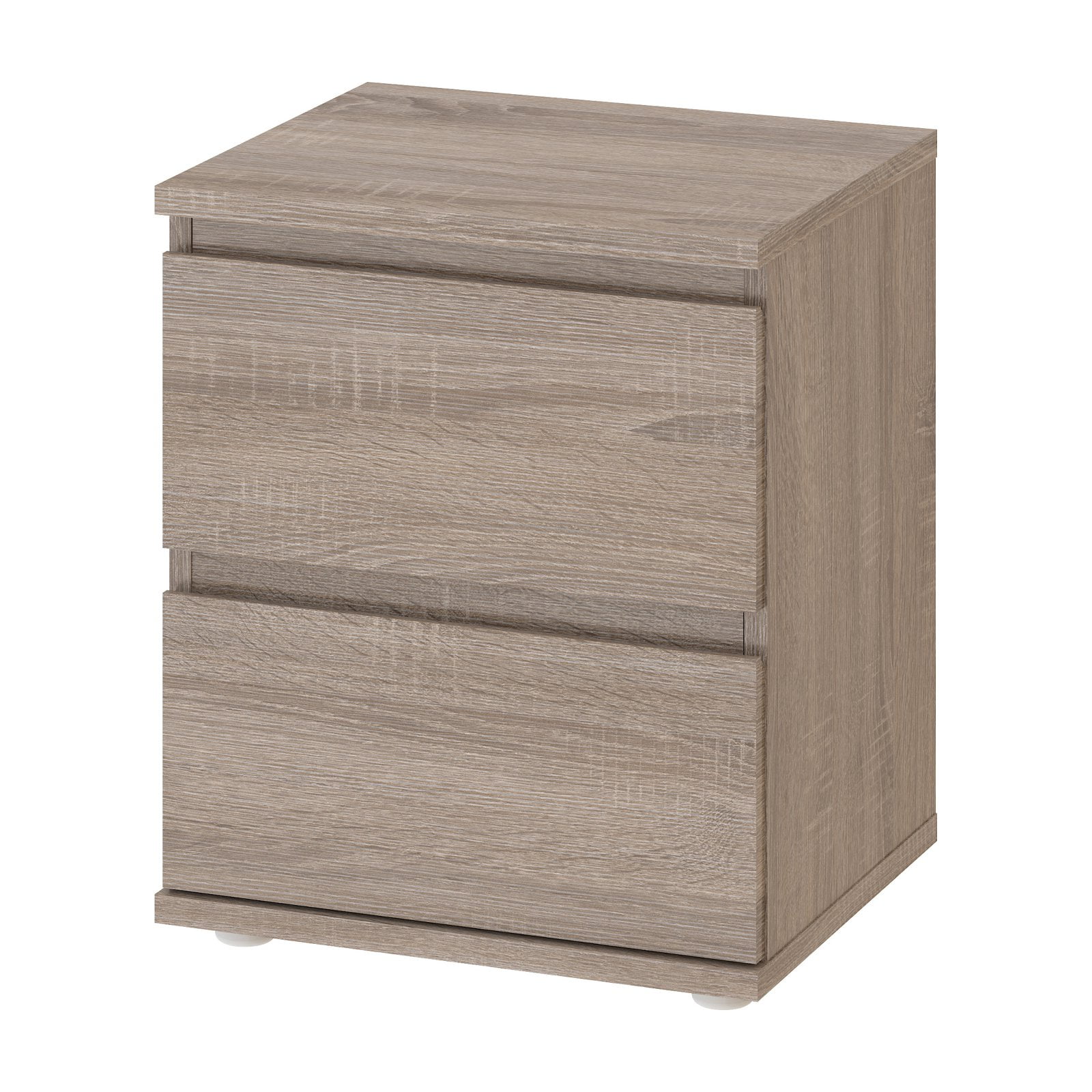 Aurora Collection 2 Drawer Nightstand, Oak Structure