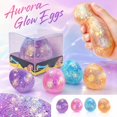 Aurora Color Egg Squishy, Soft Silicone Squeeze Toy, Random Color ...