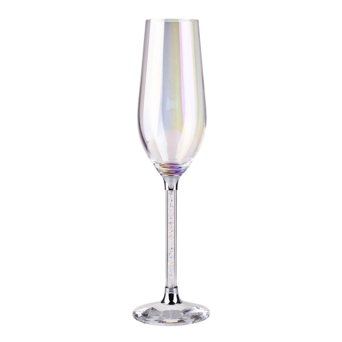 Aurora Crystal Toasting Flute, Set of 2 w/ Gift Box