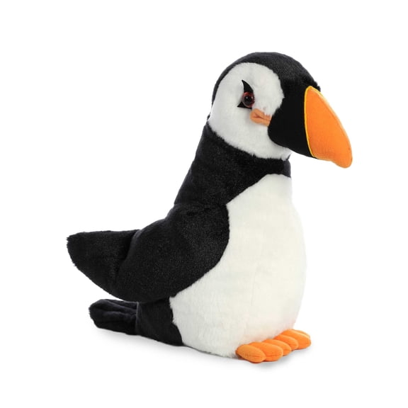 Aurora 80928 12 in. Huggable Destination Nation Puffin Global Exploration Learning Fun Stuffed Animal Plush Toy, Black