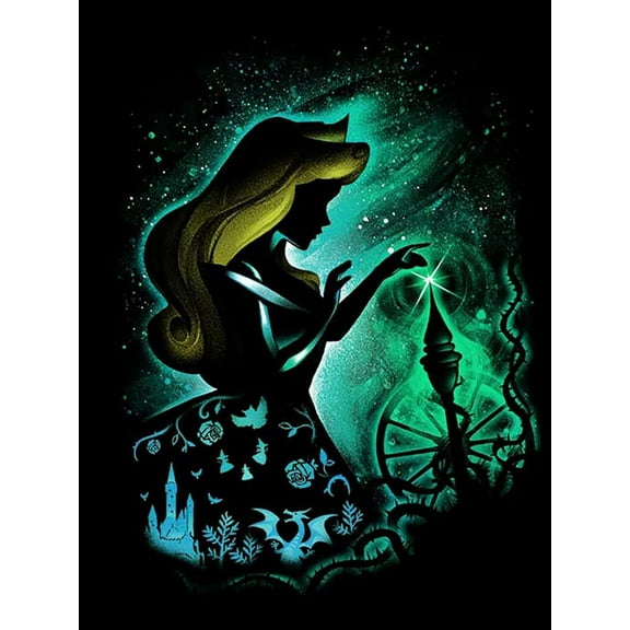 Aurora Diamond Painting Kits for Adult Beginners, 5D Cartoon Diamond Art Kits, DIY Full Drill Diamond Art Painting Diamond Dots Crafts Kits for Home Wall Decor Gifts (11.8x15.7in)