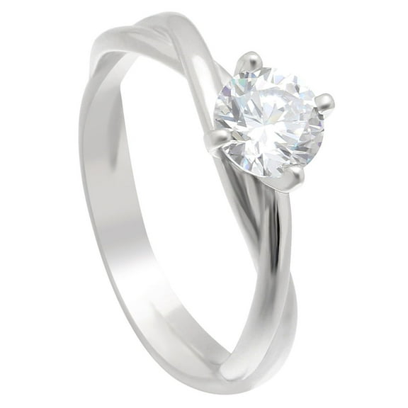 Aurora Engagement Ring Women Cubic Zirconia Sterling Silver Ginger Lyne Collection