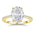 thumbnail image 1 of Aurora&Fiori 1.5CT CZ Oval Cut Engagement Rings for Women,Women’s 925 Sterling Silver Solitaire Wedding Bands Engagement Promise Rings for Her with 18K Yellow Gold Plated Size 7, 1 of 11