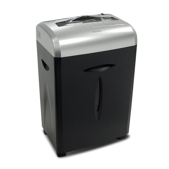 Aurora 12-Sheet Cross-Cut ShredSafe Paper/CD/Credit-Card Shredder with Pull-Out Wastebasket
