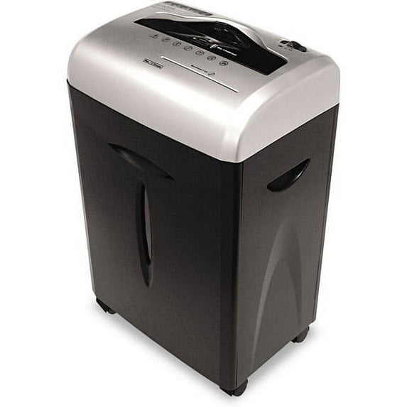 Aurora GB 12-Sheet Cross-Cut ShredSafe Paper, CD and Credit-Card Shredder with Pull-Out Wastebasket