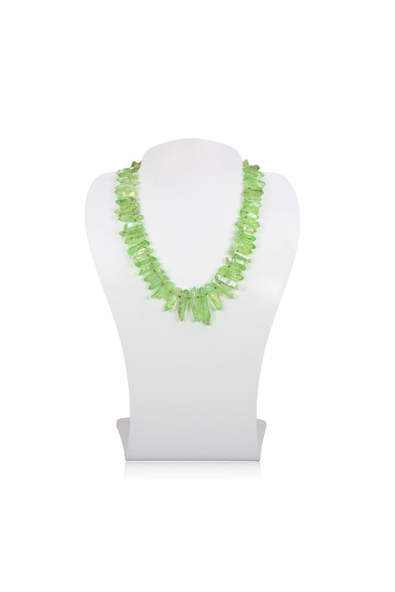 Green Quartz Necklace, 1 Count