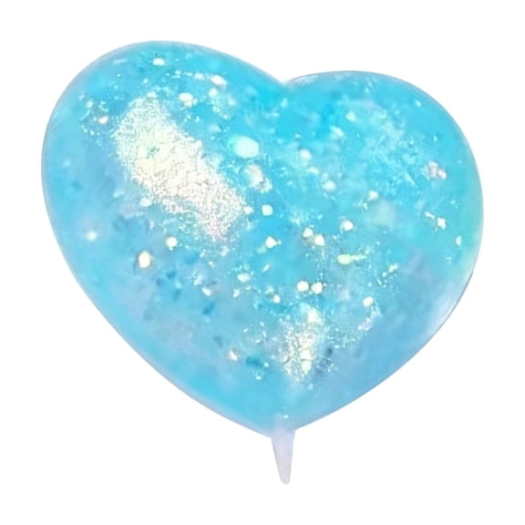 Aurora Heart Slow Rebound Stress Relief Tool Soft Glitter Filled Decompression Sensory Tool for Hand Exercise Adults Adults