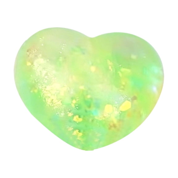 Aurora Heart Slow Rebound Stress Relief Tool Soft Glitter Filled Decompression Sensory Tool for Hand Exercise Adults Adults